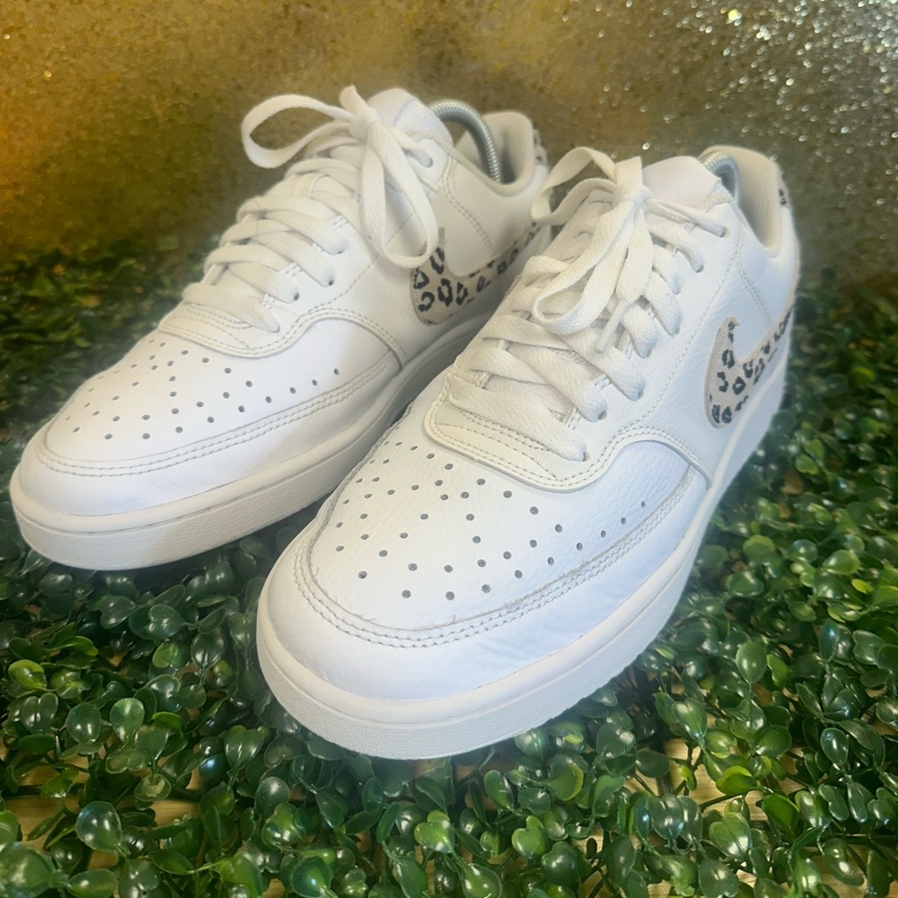Wmns Court Vision Low 'Leopard Print Swoosh